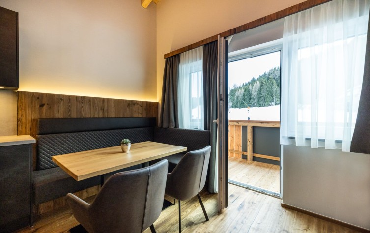 Appartement Waldliebe mit Blick auf die Skipiste